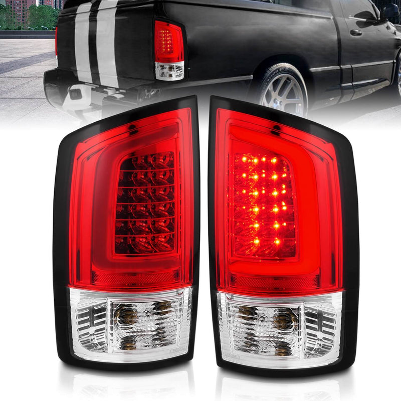 Anzo 311370 LED Tail Lights With Red/Clear Lens