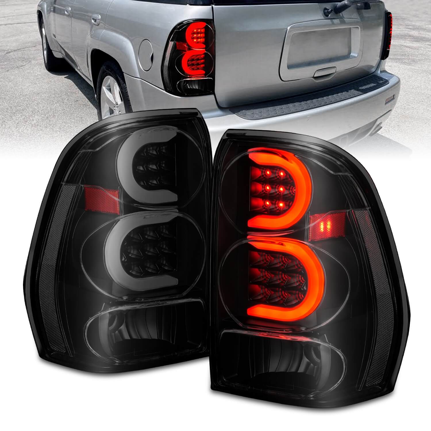 Anzo 311372 LED Tail Lights With Smoke Lens