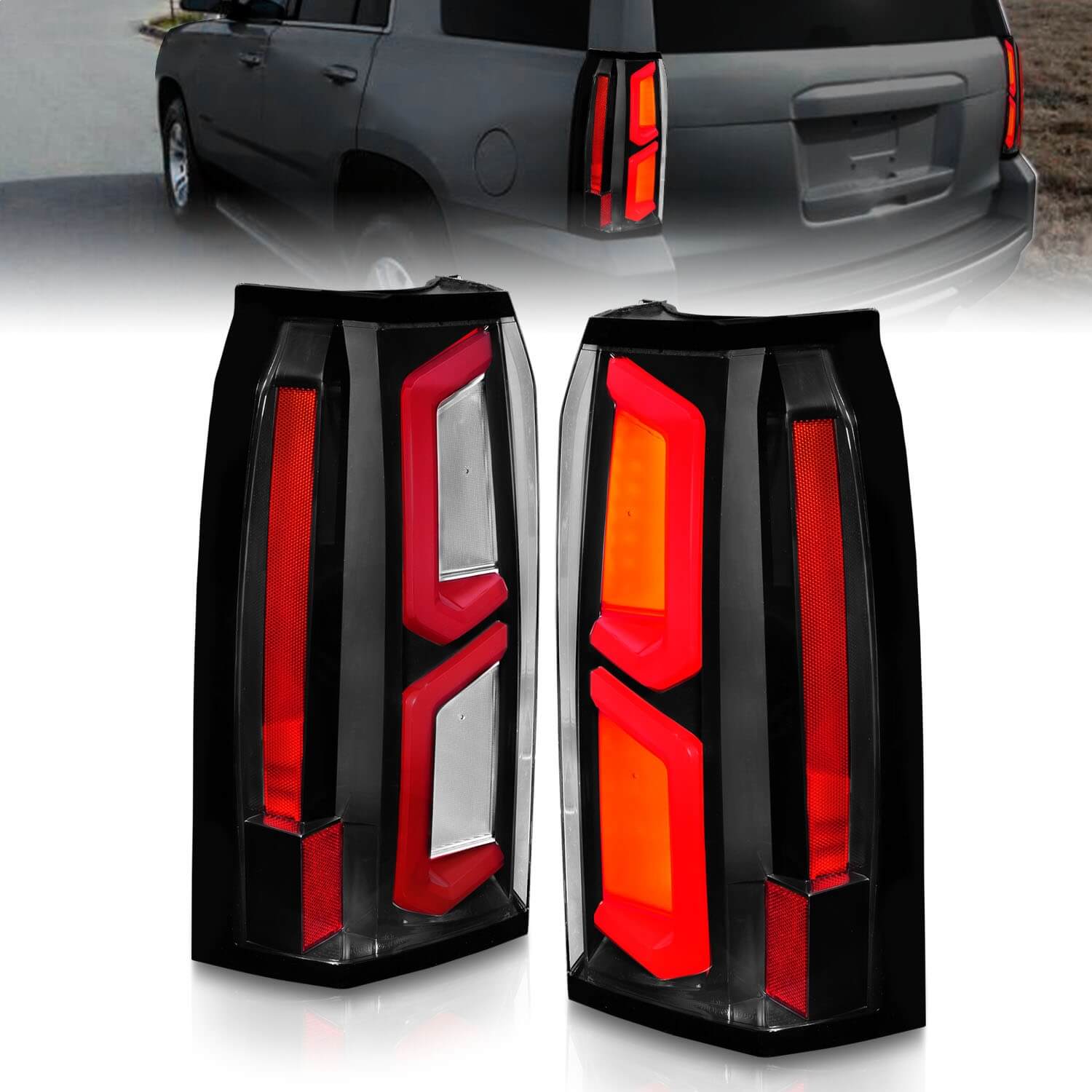 Anzo 311374 LED Tail Lights With Clear Lens