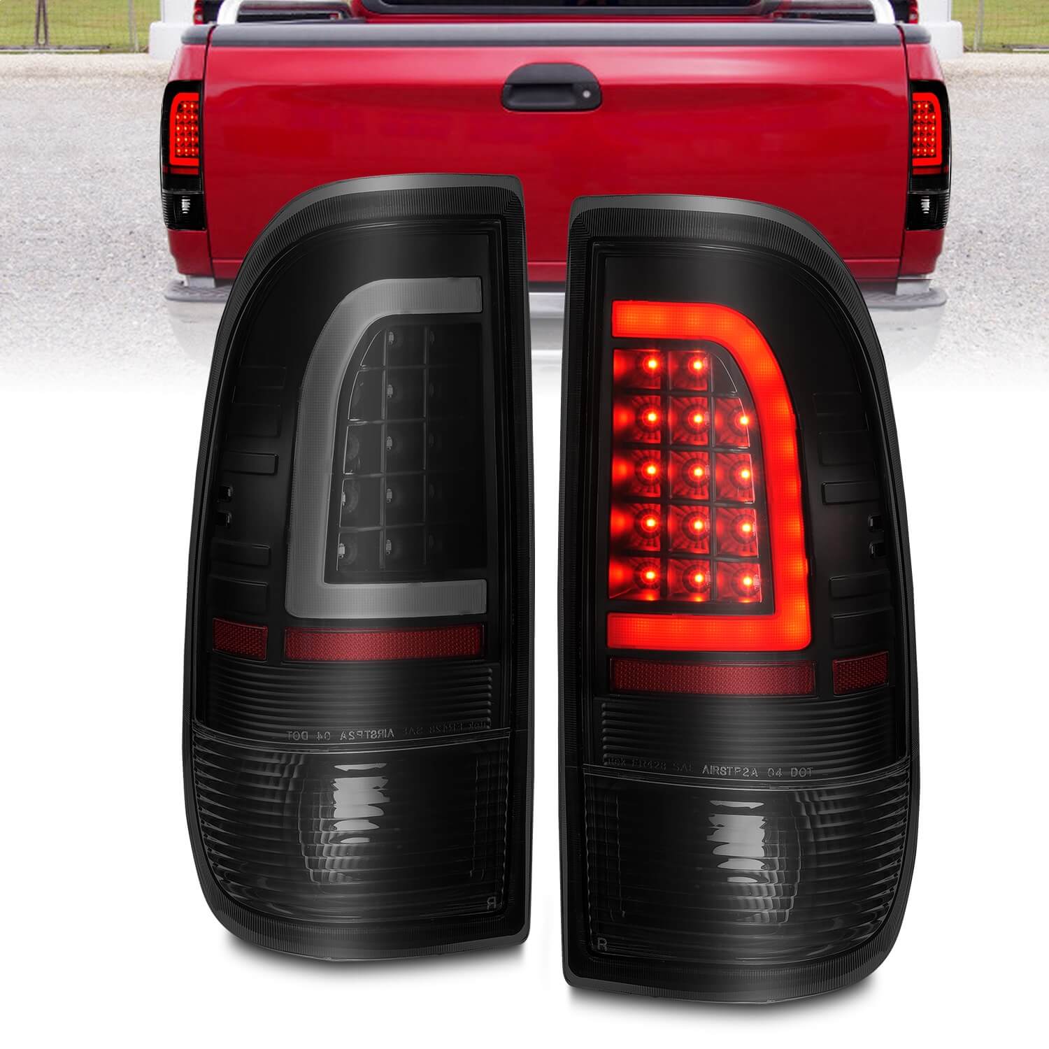 Anzo 311378 LED Tail Lights With Smoke Lens