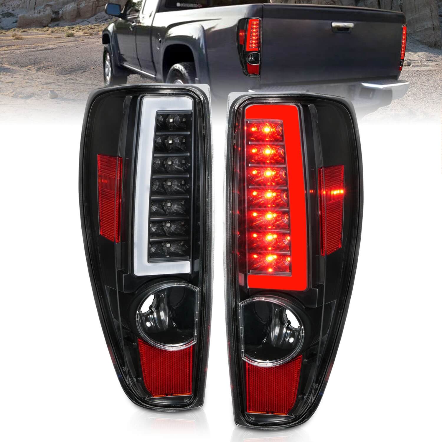 Anzo 311382 LED Tail Lights With Clear Lens
