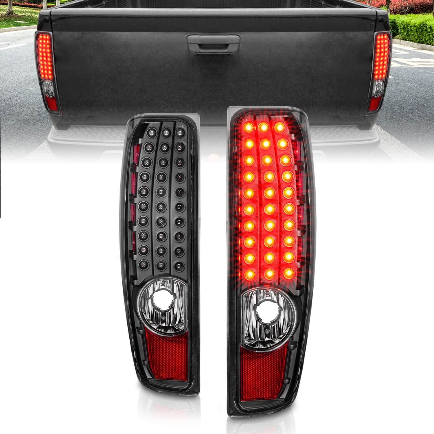 Anzo 311385 LED Tail Lights With Clear Lens