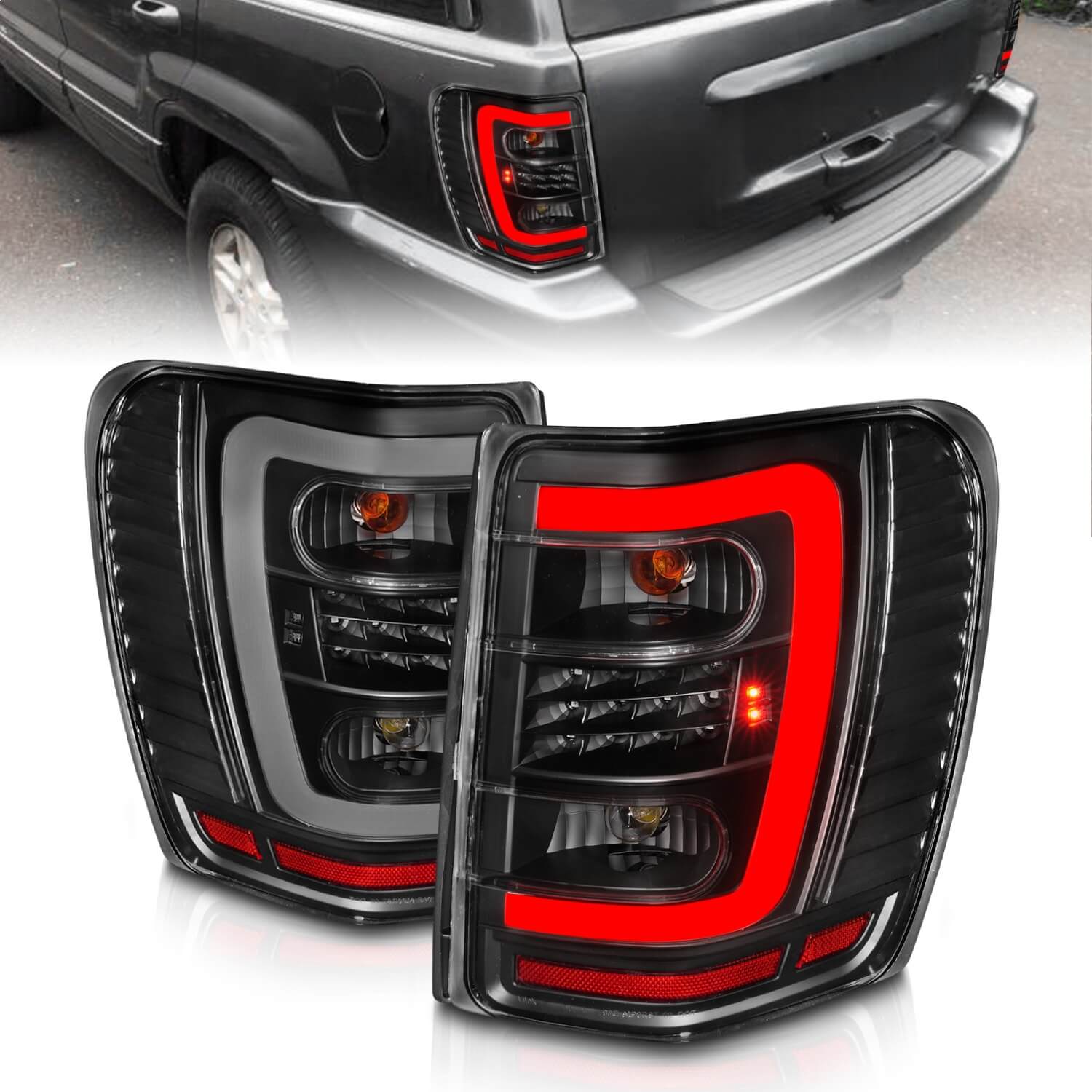Anzo 311394 LED Tail Lights With Clear Lens