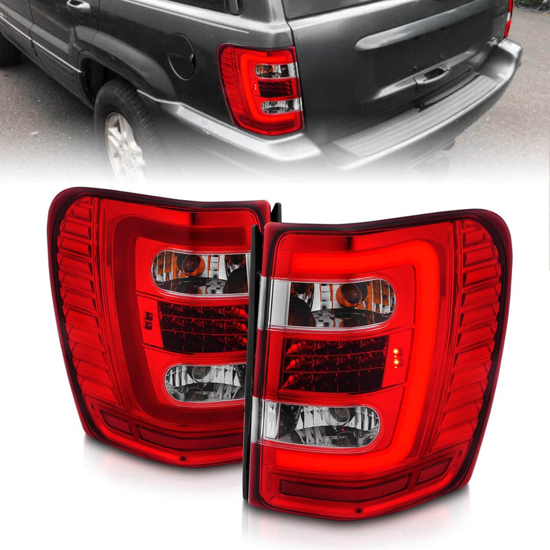 Anzo 311396 LED Tail Lights With Clear/Red Lens