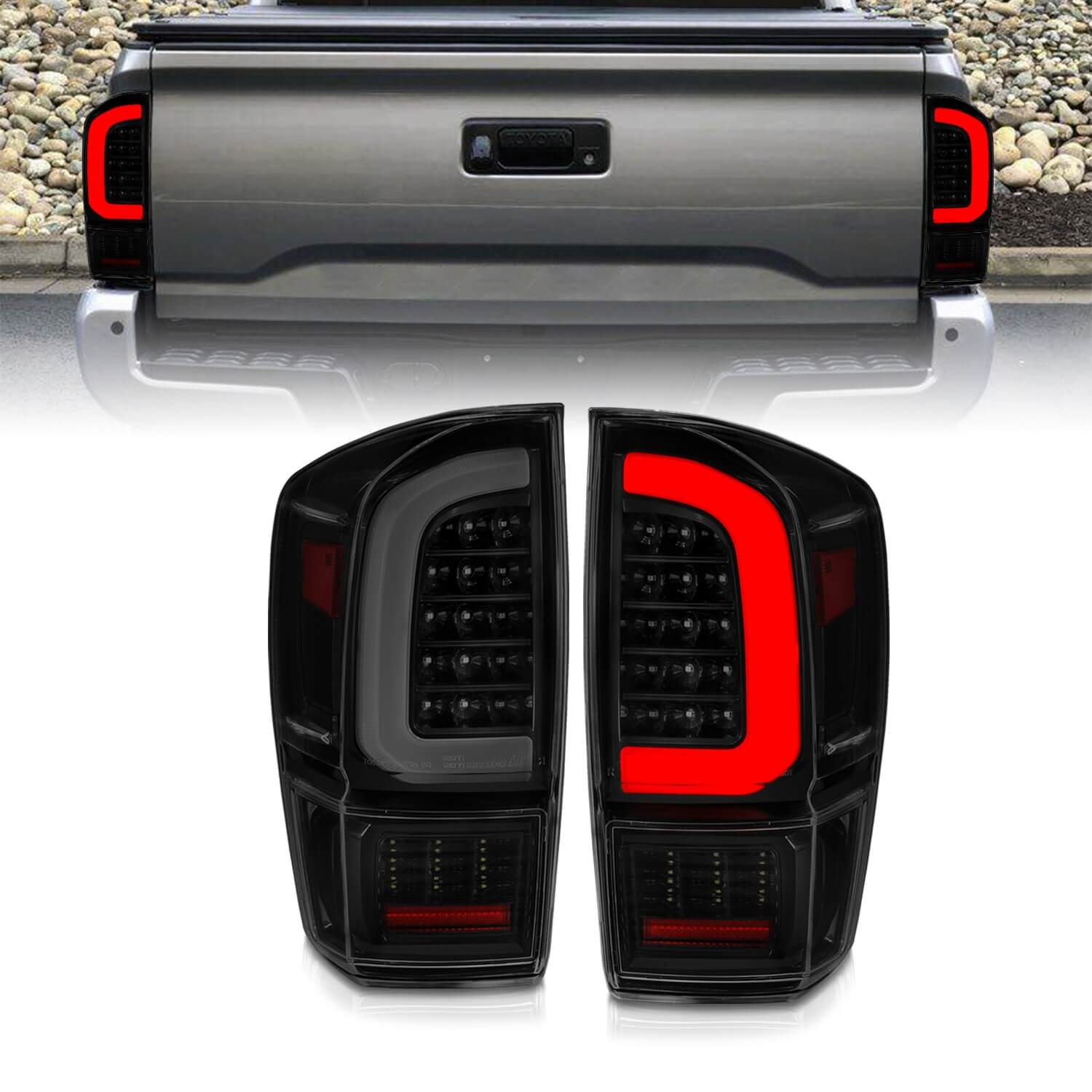 Anzo 311401 LED Tail Lights With Smoke Lens
