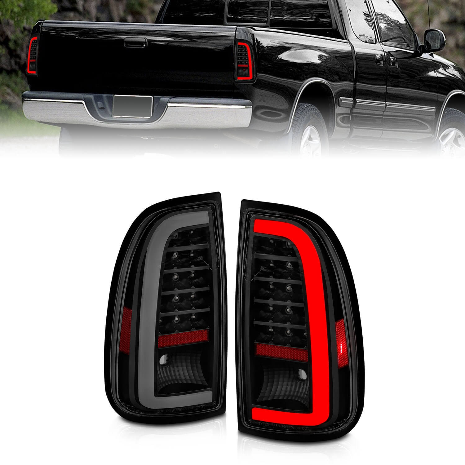 Anzo 311412 LED Tail Lights With Smoke Lens