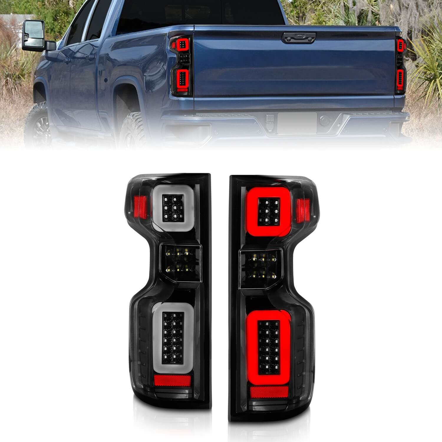 Anzo 311417 LED Tail Lights With Clear Lens
