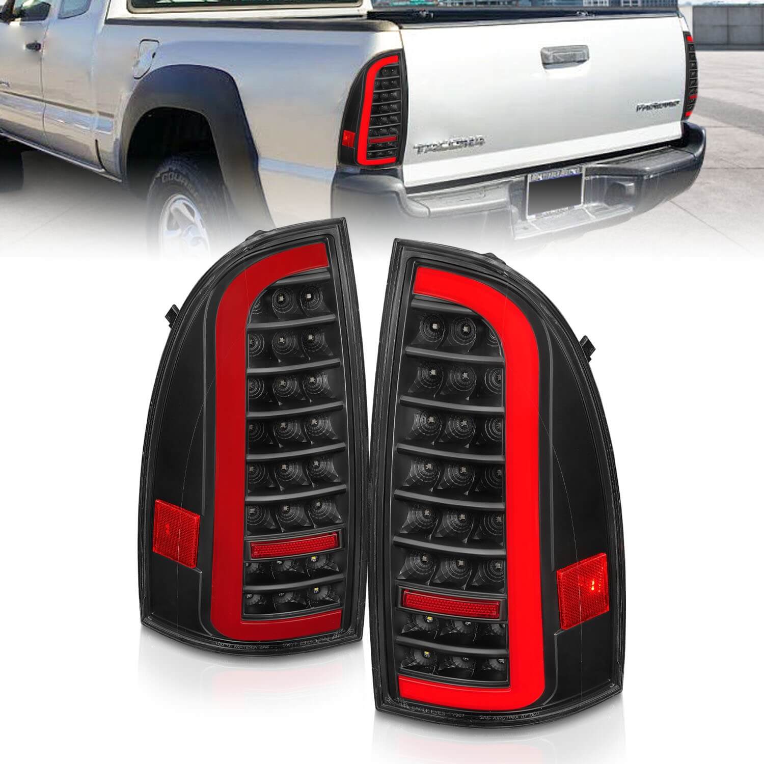 Anzo 311427 LED Tail Lights With Clear Lens