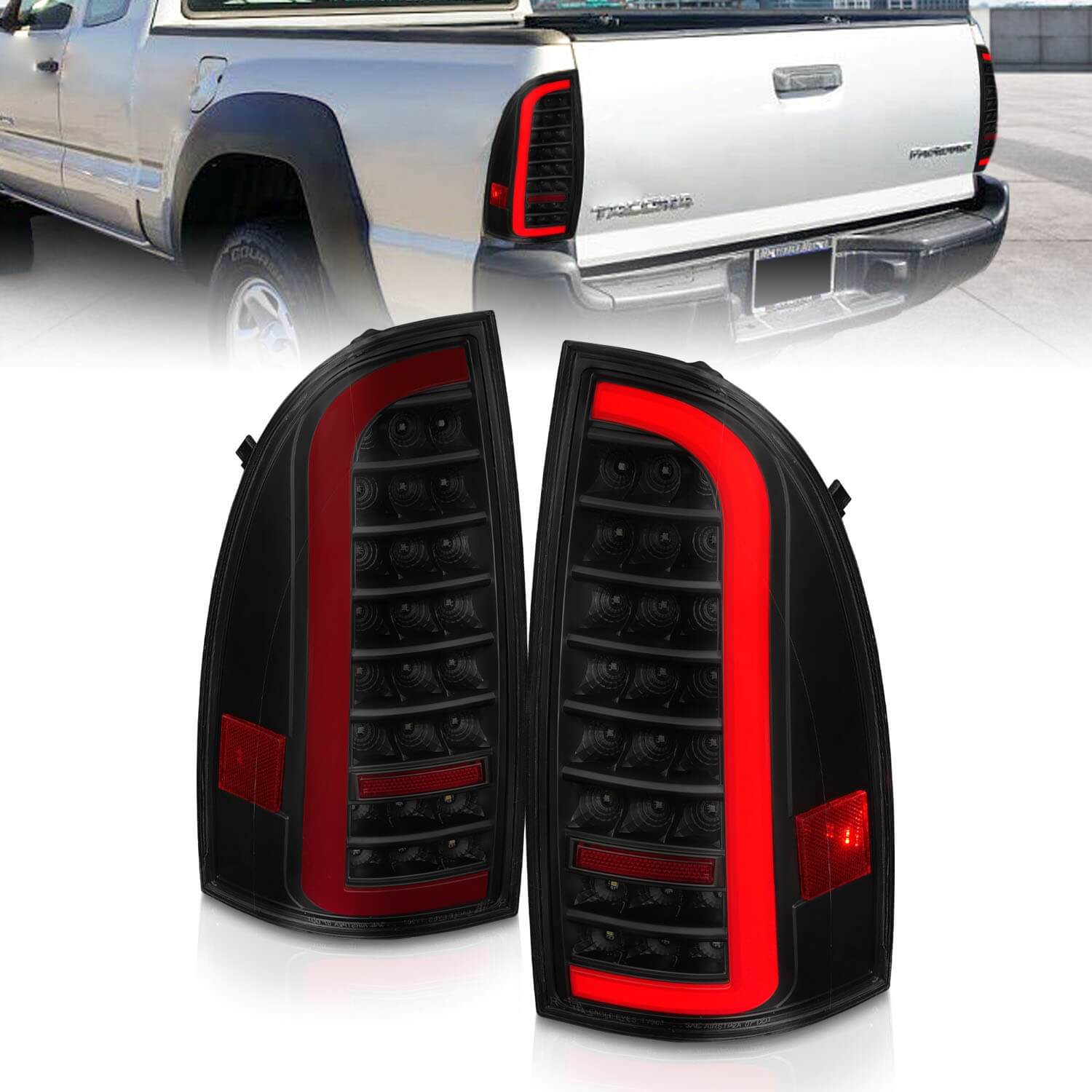 Anzo 311428 LED Tail Lights With Smoke Lens