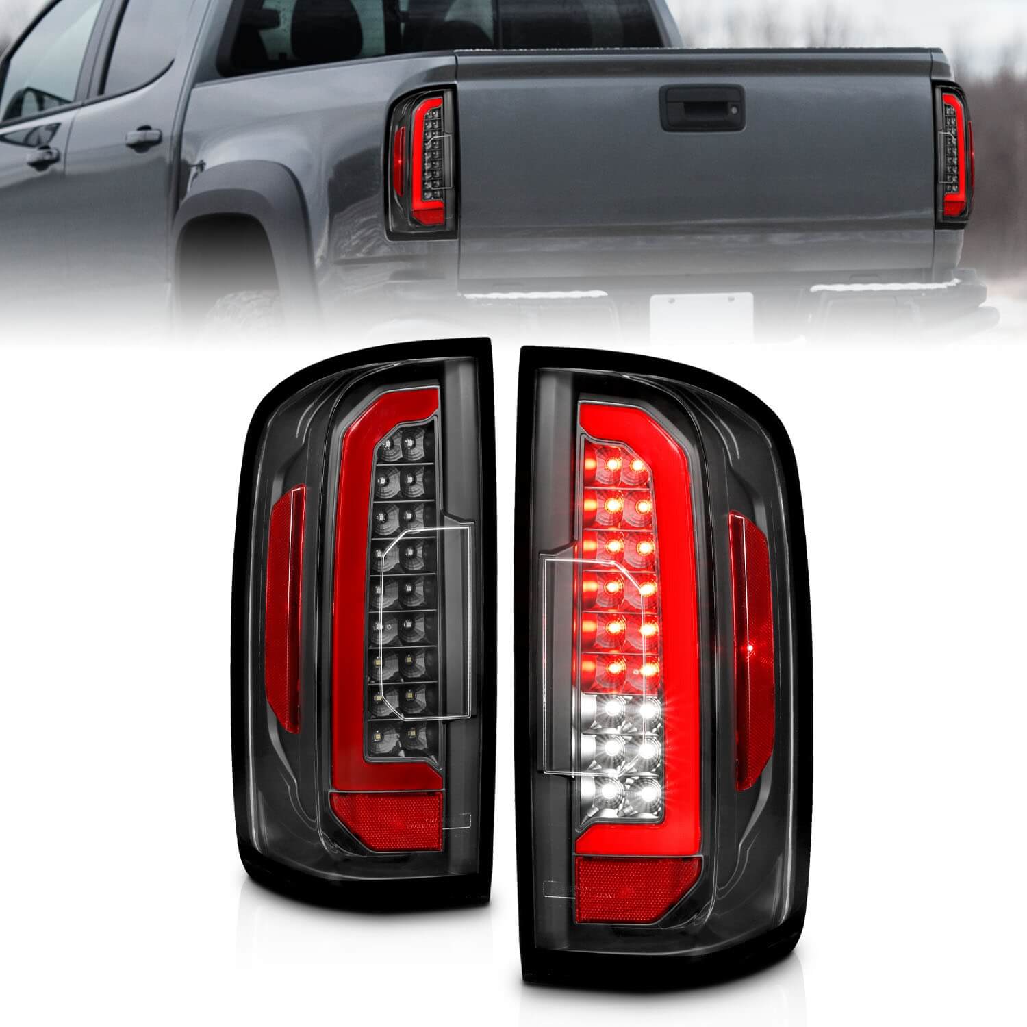 Anzo 311432 LED Tail Lights With Clear Lens