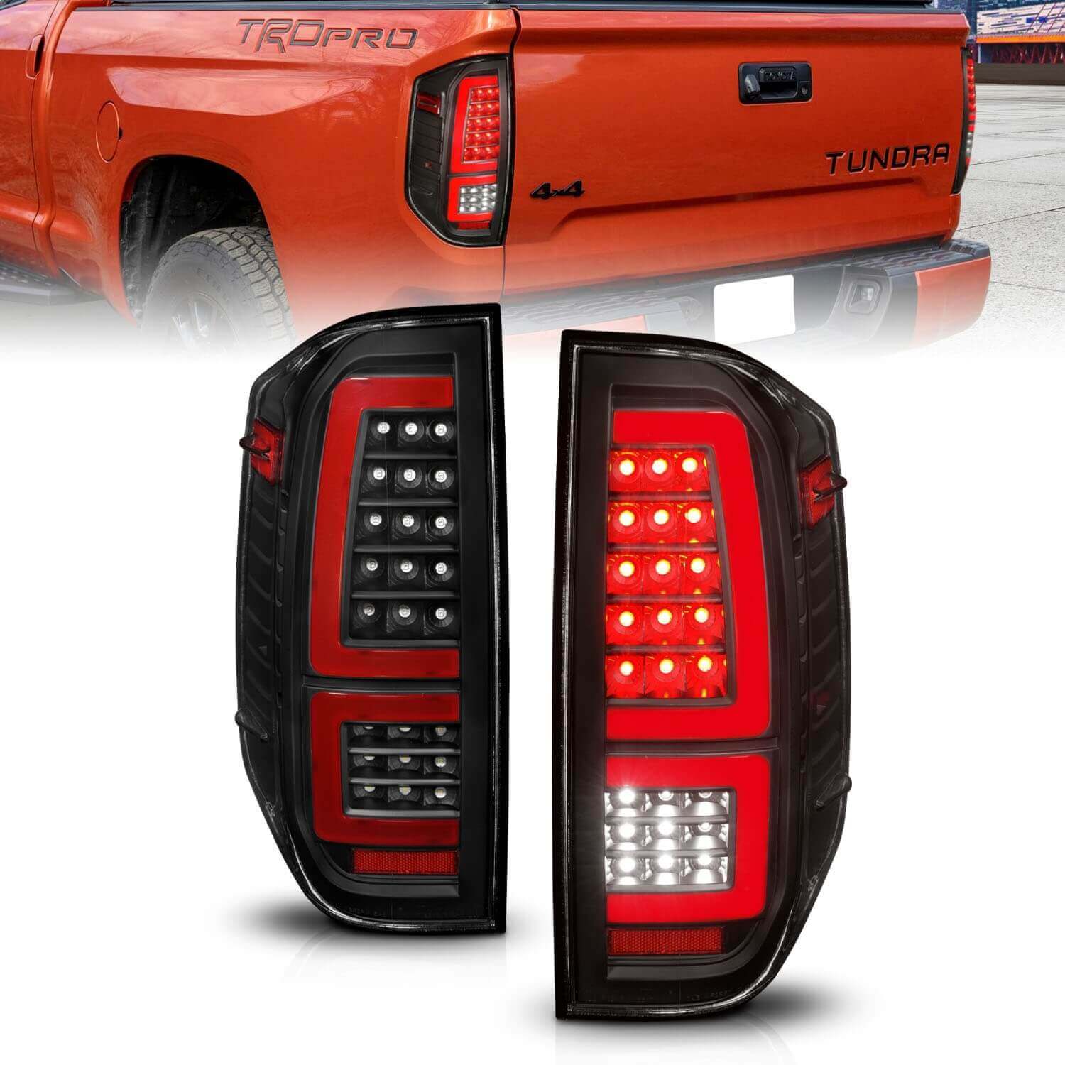 Anzo 311436 LED Tail Lights With Clear Lens