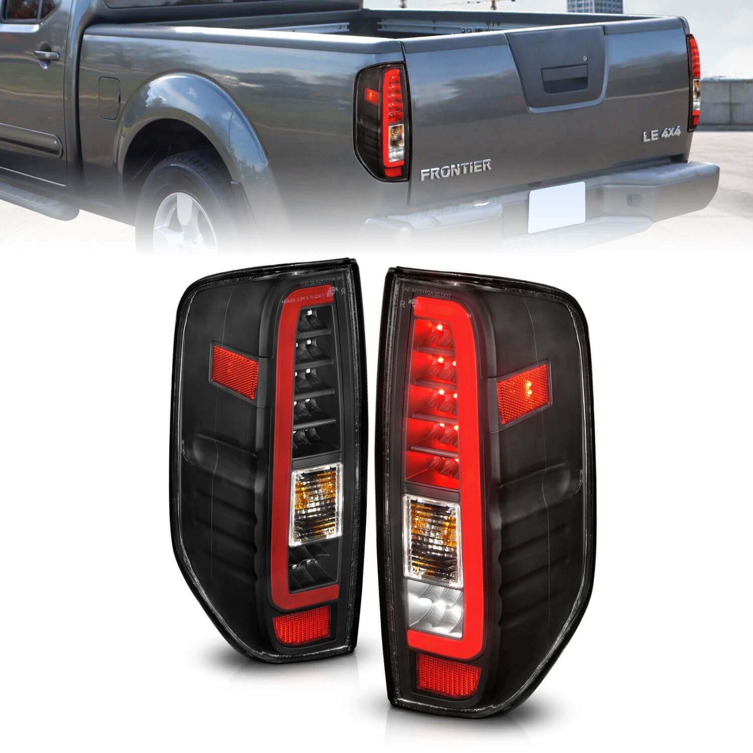Anzo 311443 LED Tail Lights With Clear Lens