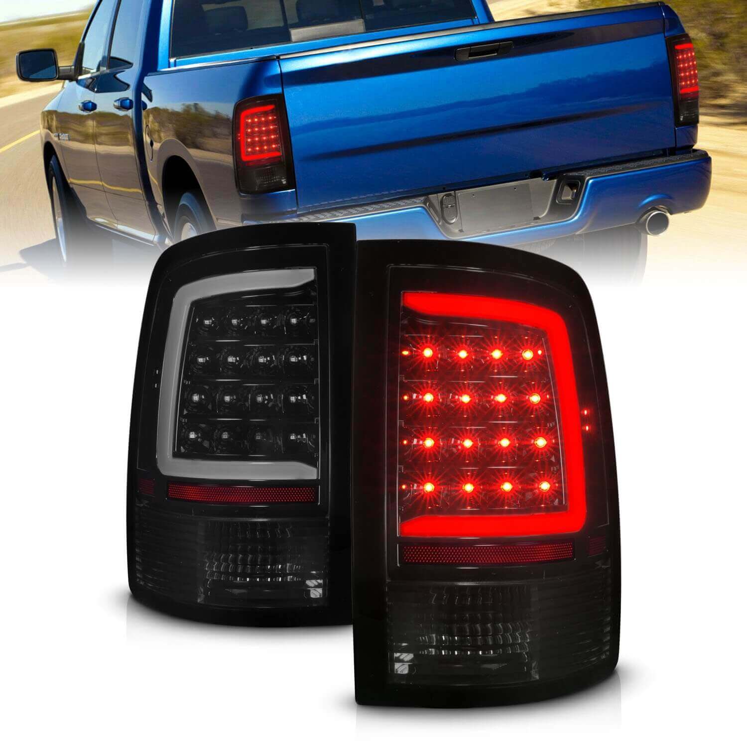 Anzo 311453 LED Tail Lights With Smoke Lens
