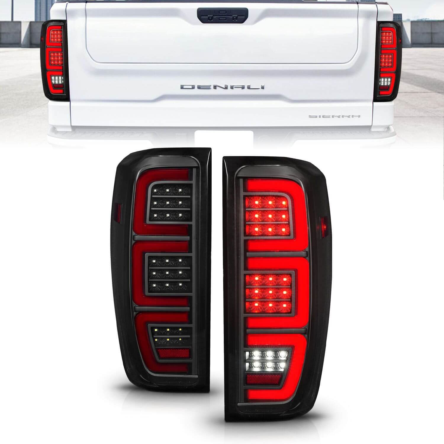 Anzo 311460 LED Tail Lights With Smoke Lens