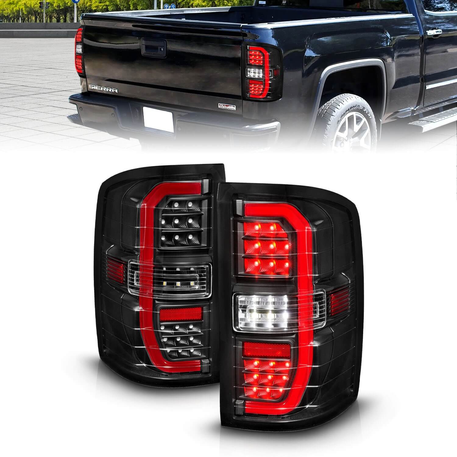 Anzo 311464 LED Tail Lights With Clear Lens