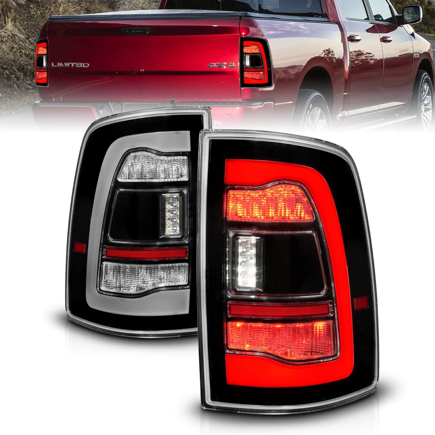 Anzo 311469 LED Tail Lights With Clear Lens