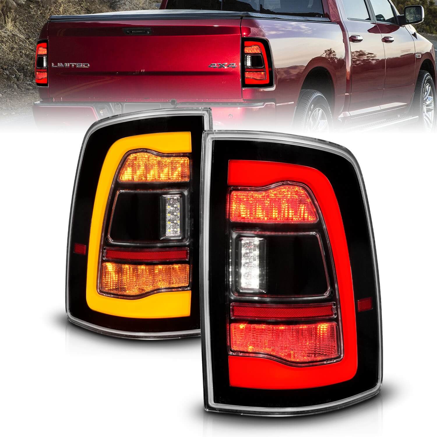 Anzo 311471 LED Tail Lights With Clear Lens