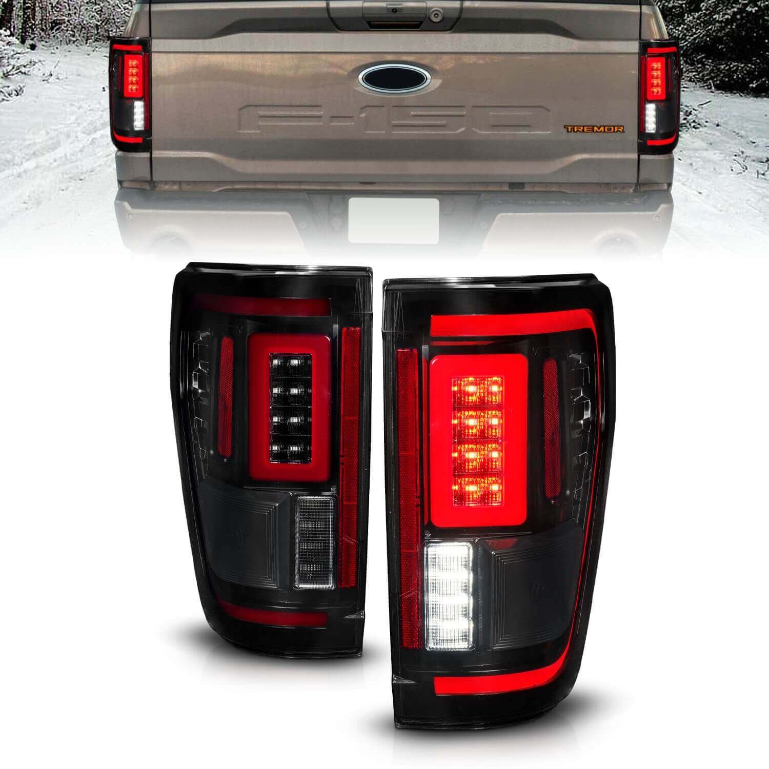 Anzo 311476 LED Tail Lights With Smoke Lens