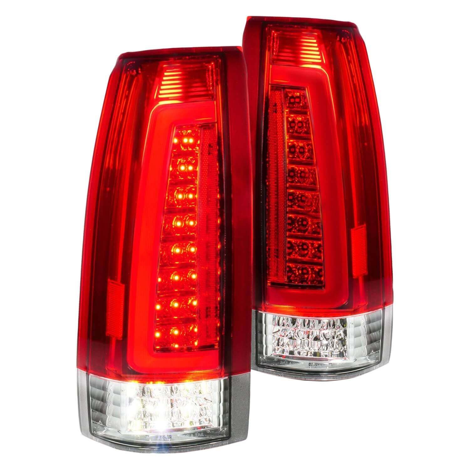 Anzo 311484 Red-White LED Tail Lights With Red/Clear Lens