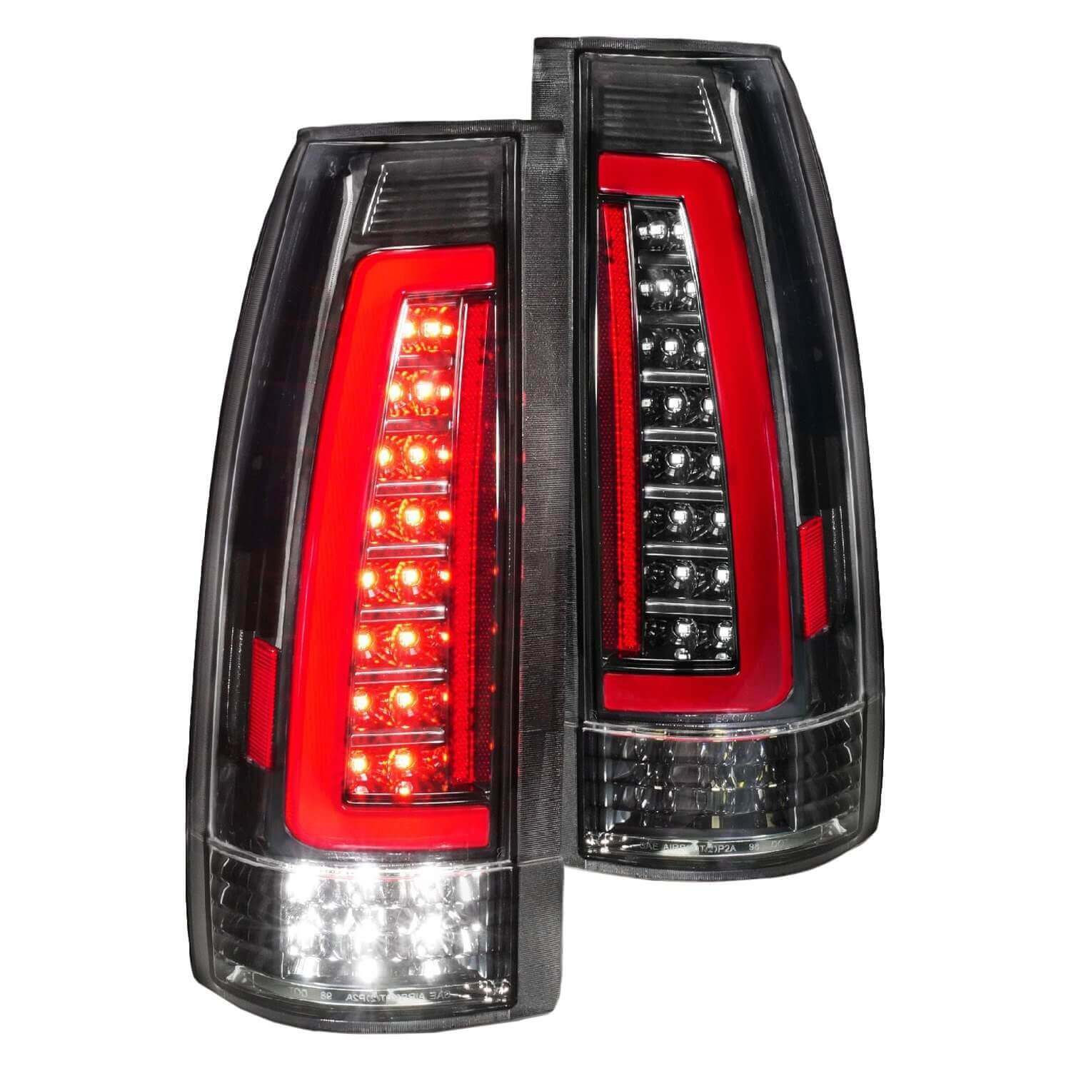 Anzo 311485 Red-White LED Tail Lights With Clear Lens