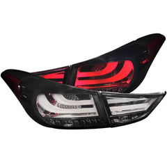 Anzo 321297 LED Tail Lights - LED - Smoke 4pcs