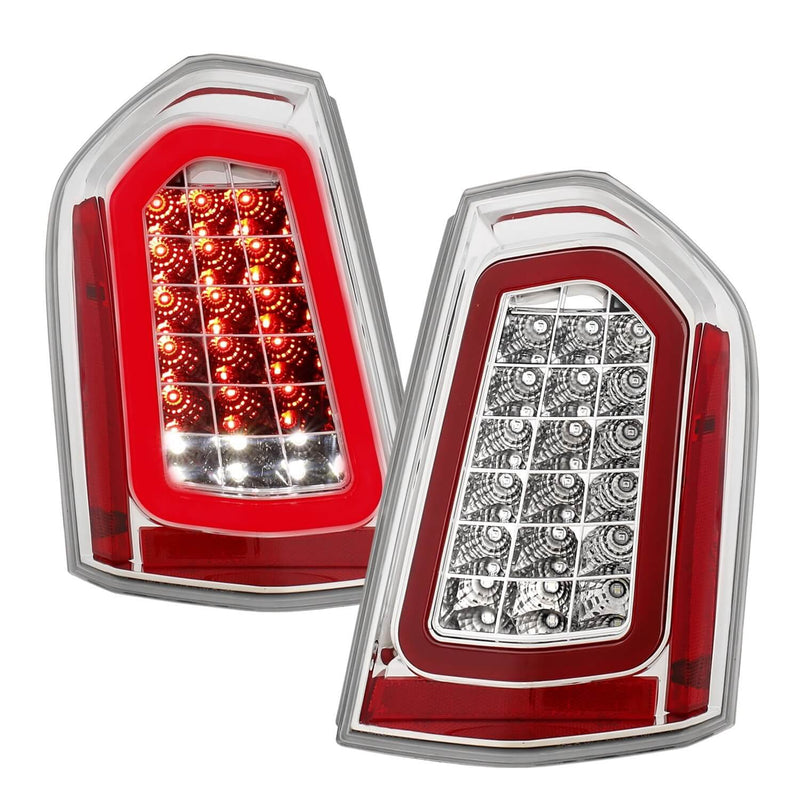 Anzo 321344 LED Tail Lights With Chrome Sequential Lens