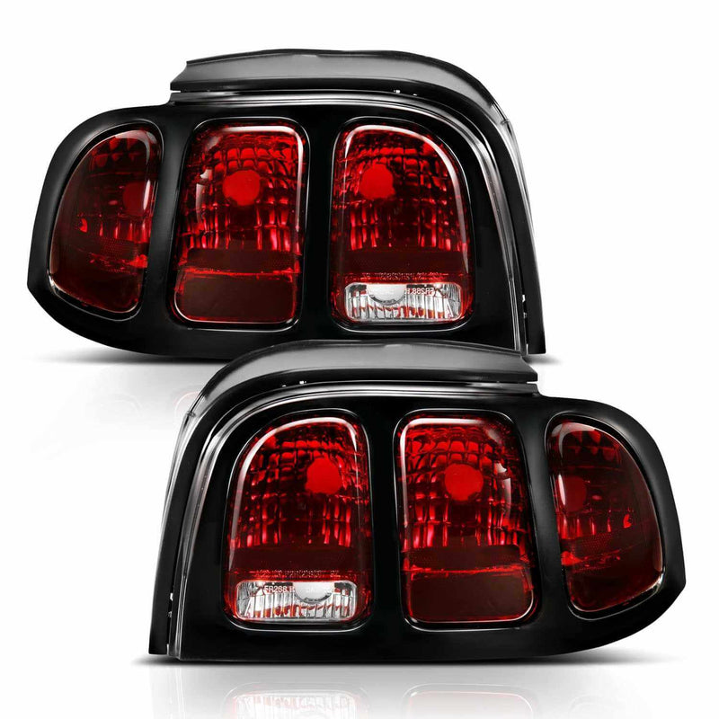 Anzo 321350 Euro Tail Lights With Dark Red Lens