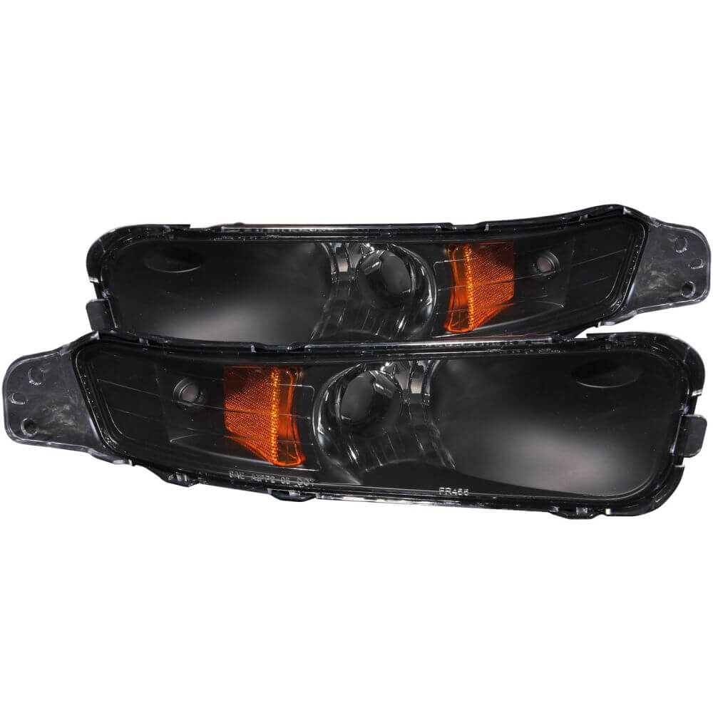 Anzo 511002 Bumper Lights - Black w/Amber Reflector
