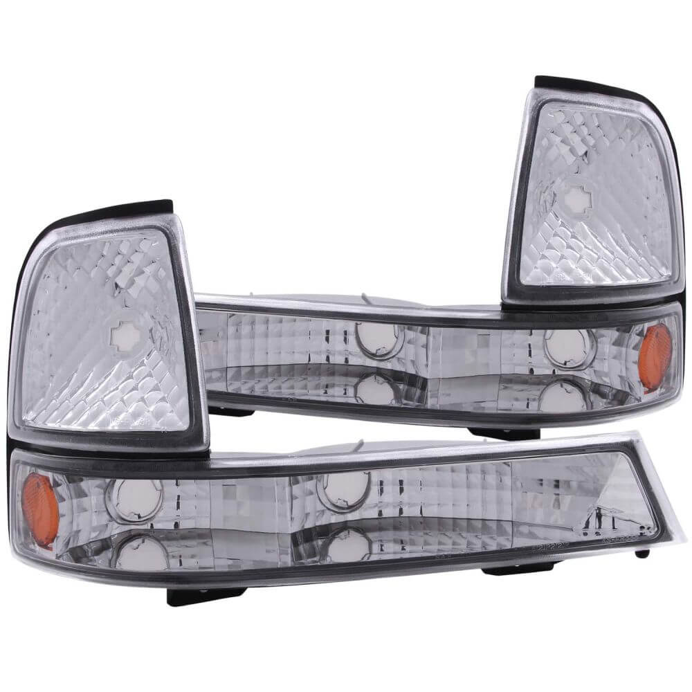 Anzo 511003 Parking Lights - Euro w/Amber Reflector