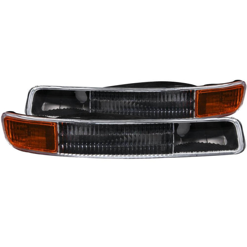 Anzo 511005 Bumper Lights - Black w/Amber Reflector (Classic Body Only)