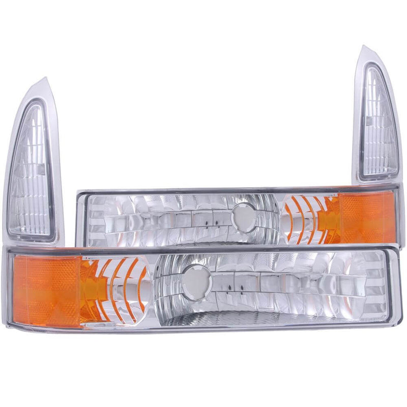 Anzo 511039 Parking Lights - Euro w/Amber Reflector