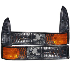 Anzo 511041 Parking Lights - Smoke w/Amber Reflector