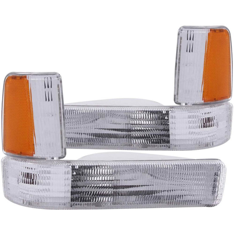 Anzo 511047 Parking Lights - Clear With Amber Reflectors