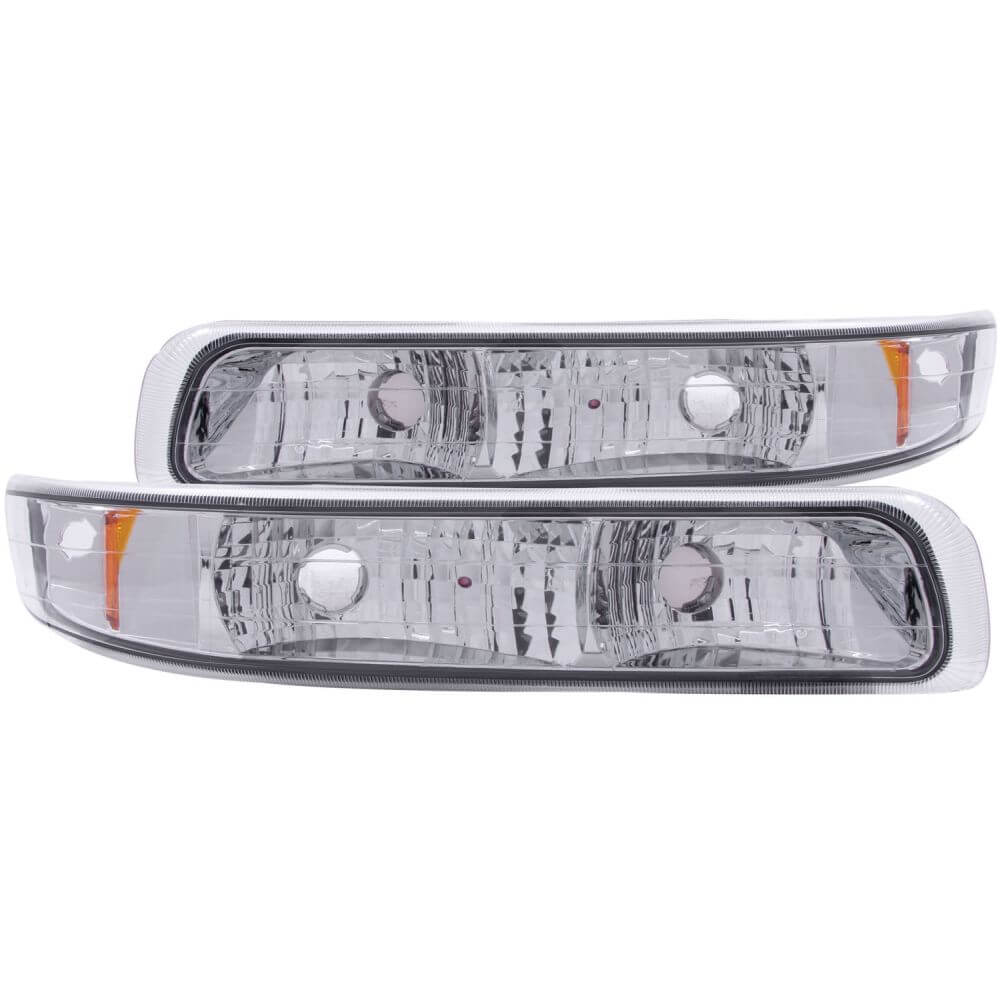 Anzo 511064 Parking Lights - Euro Clear With Amber Reflectors