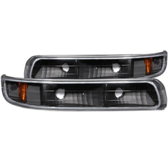 Anzo 511065 Parking Lights - Black With Amber Reflectors