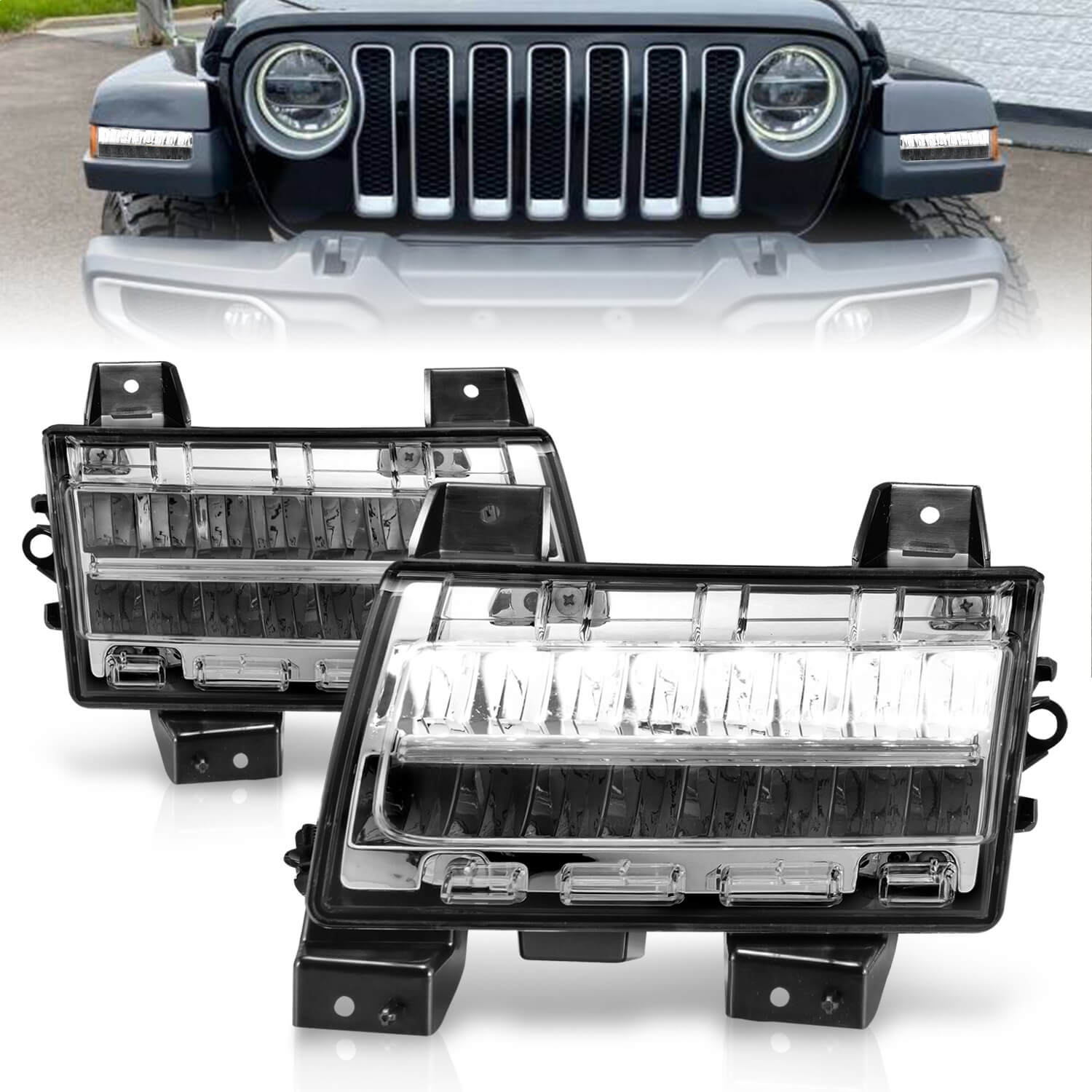 Anzo 511086 LED Side Marker Lights With Clear Lens