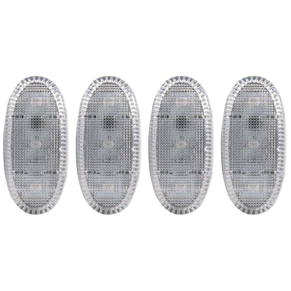 Anzo 861108 Fender Lights - (2 Red/2 Amber LED 4pcs/Set) Clear lens