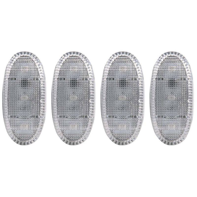 Anzo 861108 Fender Lights - (2 Red/2 Amber LED 4pcs/Set) Clear lens