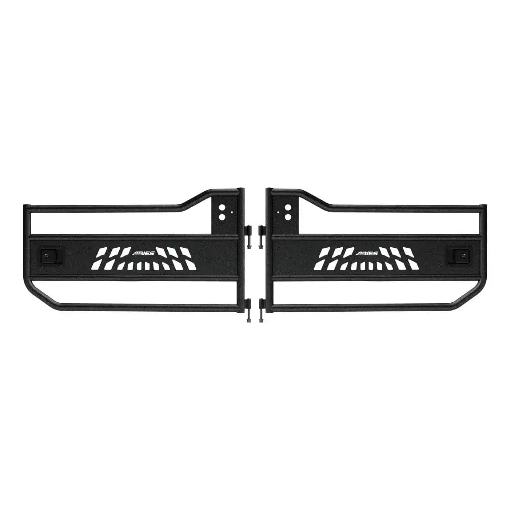ARIES AR15009 Jeep Wrangler JK Aluminum Front Tube Doors for 2007–2018 Jeep Wrangler JK