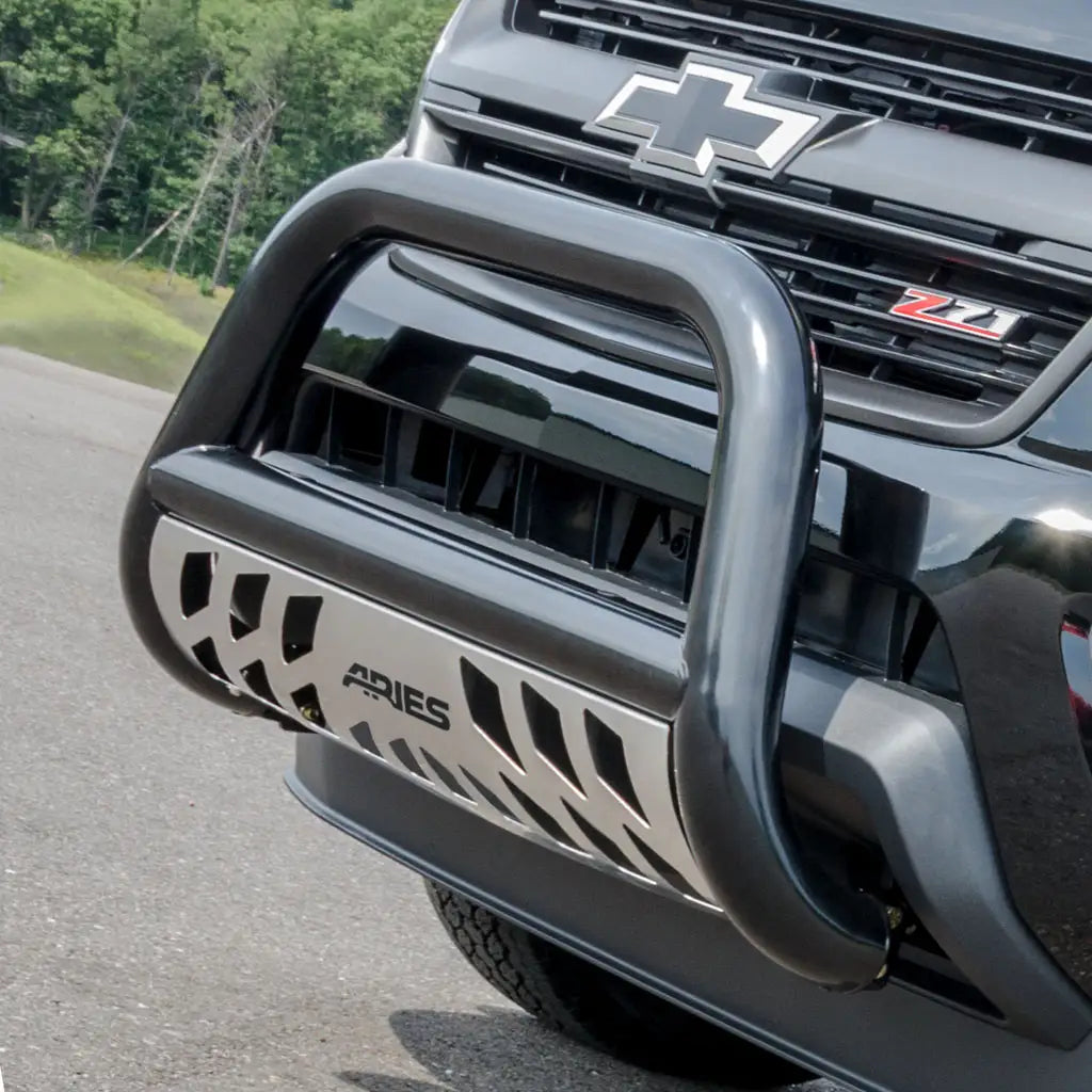 ARIES B35-1001 3" Black Steel Bull Bar for 2006–2010 Jeep Commander