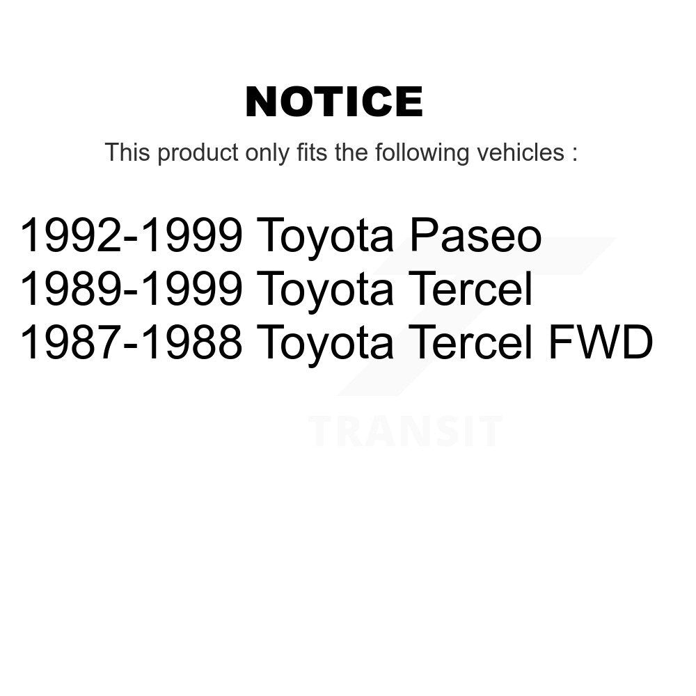 Kugel 70-510002 Front Inner Wheel Bearing for 1987-1999 Toyota Tercel, Paseo