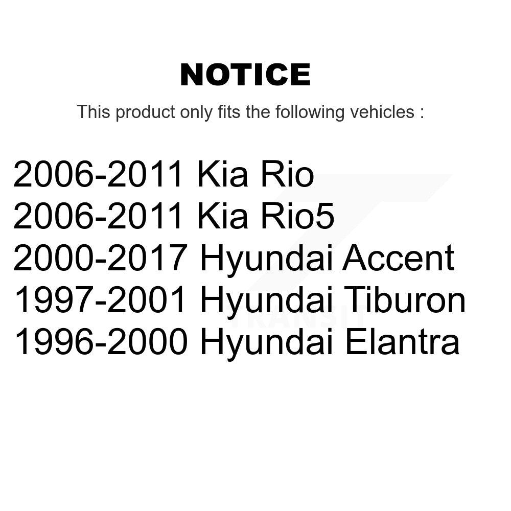 Kugel 70-510055 Front Wheel Bearing for 1996-2017 Hyundai Elantra, Hyundai Tiburon and Select Vehicles