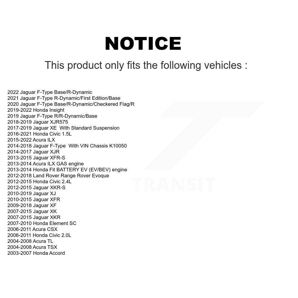 Kugel 70-510073 Front, Rear Wheel Bearing for 2003-2022 Honda Accord, Acura TL and Select Vehicles