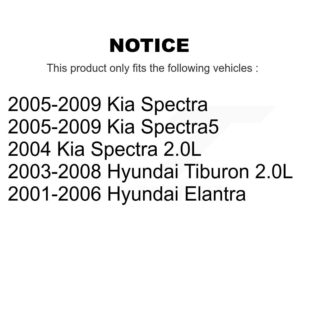 Kugel 70-510078 Front Wheel Bearing for 2001-2009 Hyundai Elantra, Hyundai Tiburon and Select Vehicles