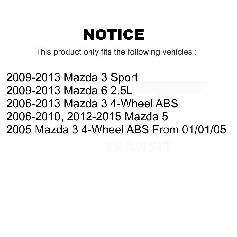 Kugel 70-510096 Front Wheel Bearing for 2005-2015 Mazda 3, 5, 3 Sport, 6