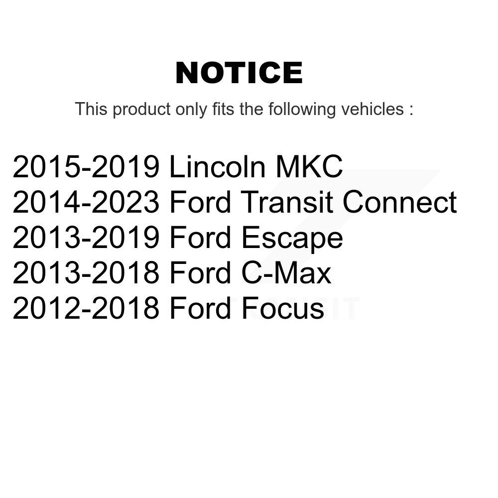 Kugel 70-510110 Front Wheel Bearing for 2012-2023 Ford Focus, Ford C-Max and Select Vehicles
