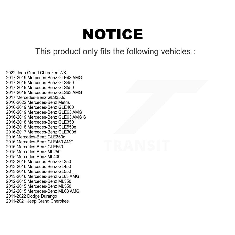 Kugel 70-510116 Rear Wheel Bearing for 2011-2022 Dodge Durango, Jeep Grand Cherokee and Select Vehicles