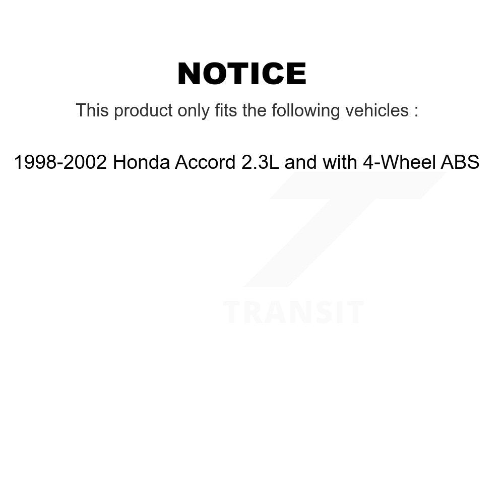 Kugel 70-512178 Rear Wheel Bearing Hub Assembly for 1998-2002 Honda Accord