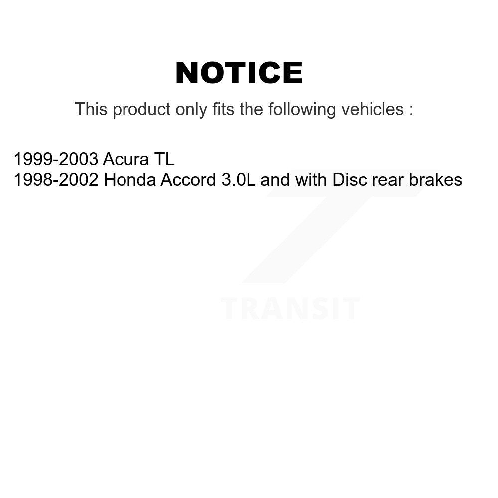 Kugel 70-512179 Rear Wheel Bearing Hub Assembly for 1998-2003 Honda Accord, Acura TL