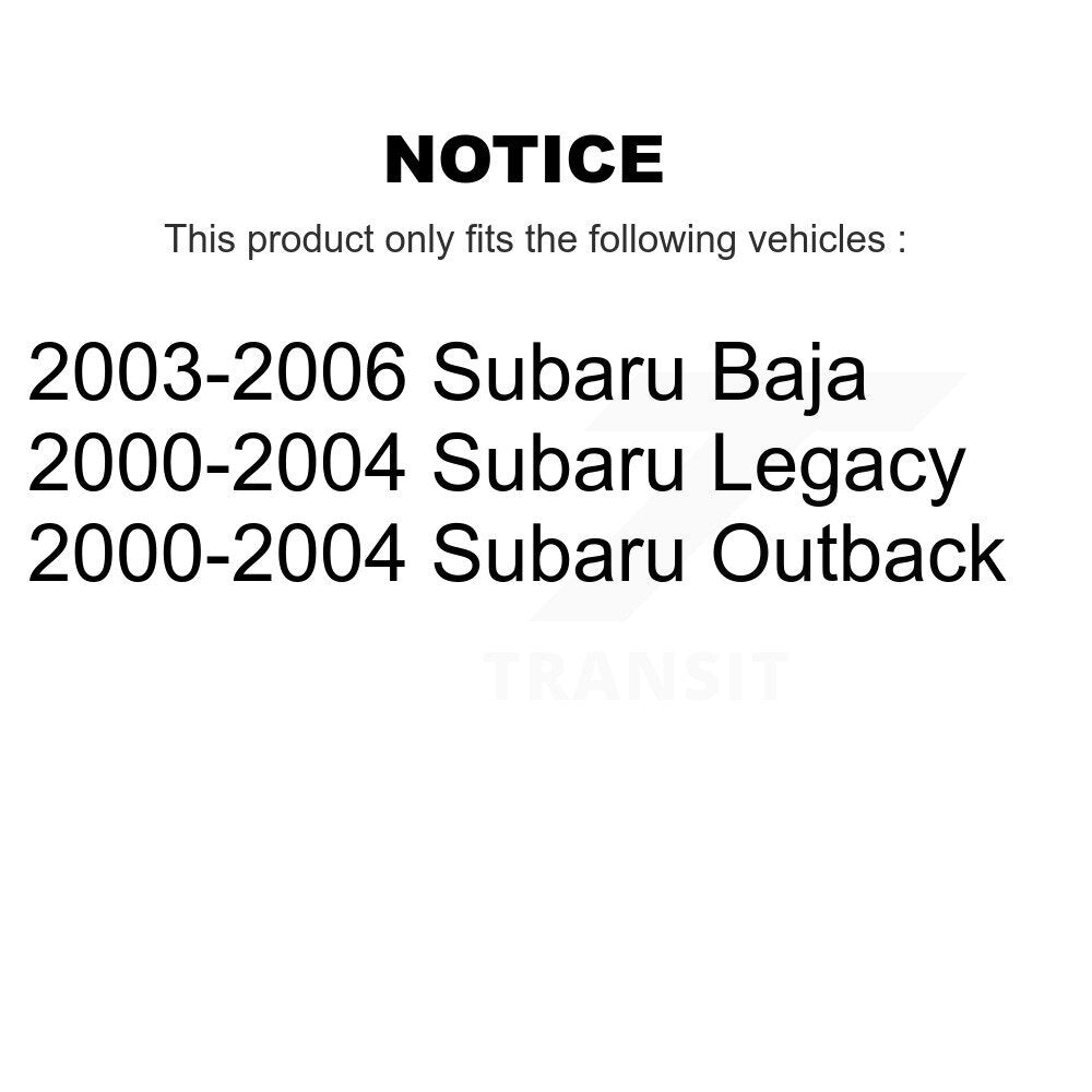 Kugel 70-512183 Rear Wheel Bearing Assembly for 2000-2006 Subaru Legacy, Outback, Baja